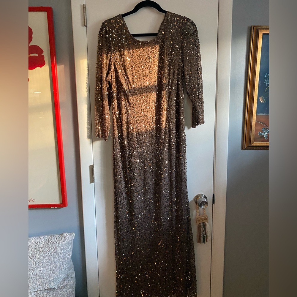 Pissarro Nights Beaded Gown - size 14